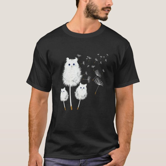 T-shirt Chat Pissenlit Fleur Incroyable Chat (Devant)