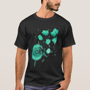 T-shirt Chat Pissenlit Nature Animal de compagnie Chaton F