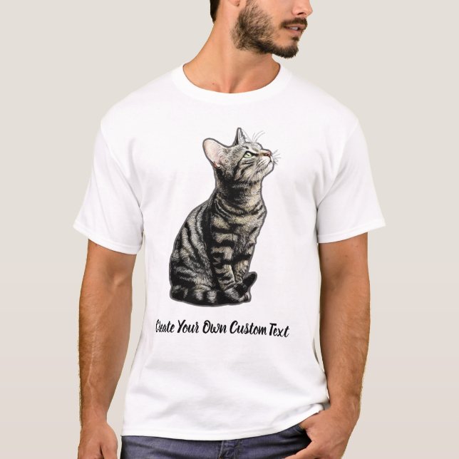 T-shirt Chat Pixie-bob Créez votre propre texte personnali (Devant)