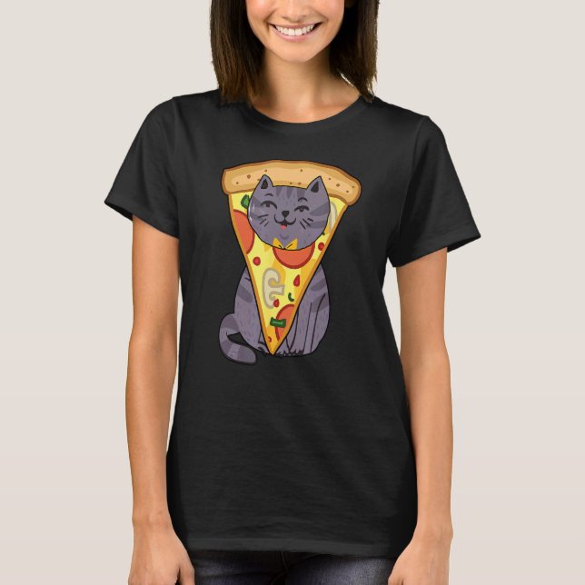 T-shirt Chat Pizza (Devant)