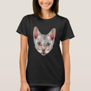 T-shirt Chat polygone Kitten géométrique Katzenmama