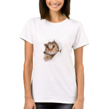 T-shirt chat pour femmes