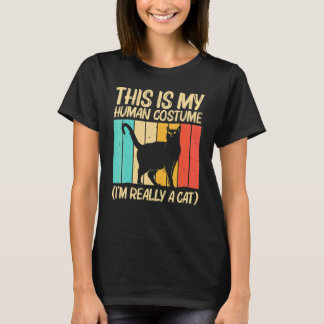 T-shirt Chat pour hommes femmes Chat noir  Chat Personne C