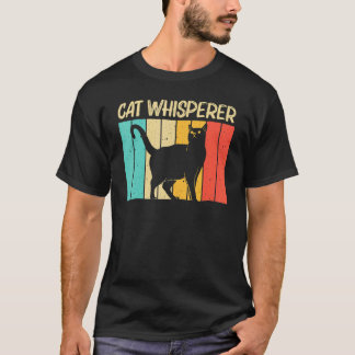 T-shirt Chat pour hommes femmes Chat noir  Personne féline