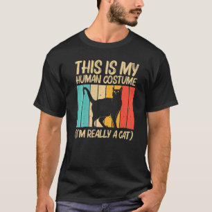 T-shirt Chat pour hommes femmes Chat noir Personne qui ai