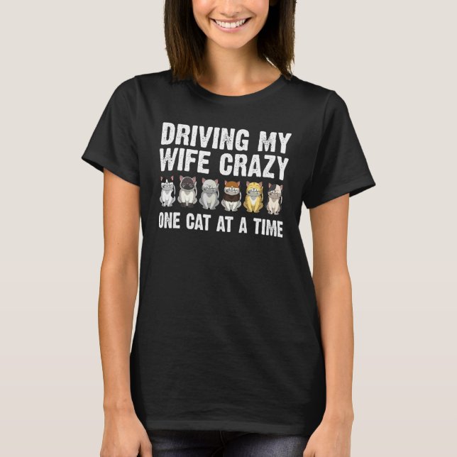 T-shirt Chat pour hommes papa mignon chat Animaux de compa (Devant)