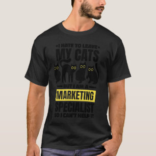 T-shirt Chat pour spécialiste du marketing en ligne