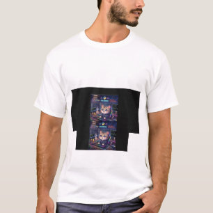 T-Shirt Chat Programmeuse Kawaii Dev Codage Mign