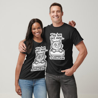 T-shirt Chat propriétaire de boîte