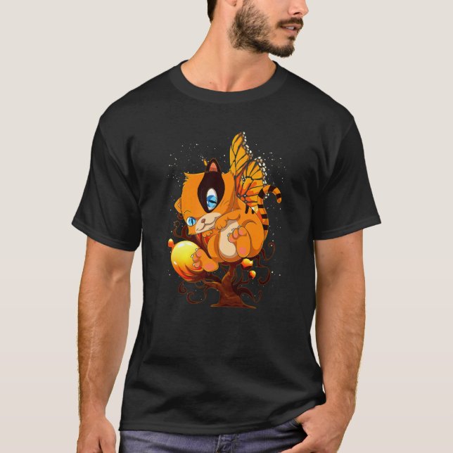 T-shirt Chat  Propriétaire de chat Propriétaire d'insecte  (Devant)