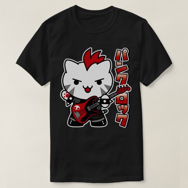 T-shirt Chat Punk Rock (Design devant)