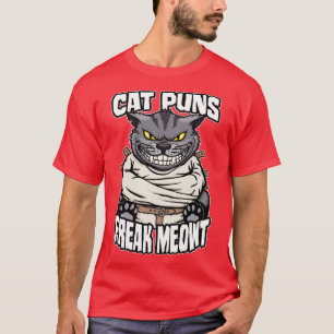 T-shirt Chat Puns Freak Meowt Crazy Cat Lady Funny Mad Cat