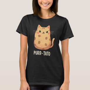 T-shirt Chat Purr-Tato Patate Végétarien Blague Kawaii Pap