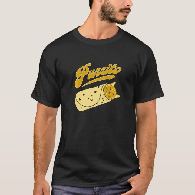 T-shirt Chat Purrito Maman Chat Papa Chat  Propriétaire de (Devant)