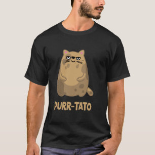 T-shirt Chat Purrtato Patate Chat Amateur de Pommes de Ter