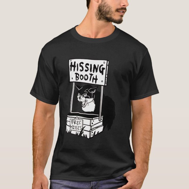 T-shirt chat qui crache Booth (Devant)