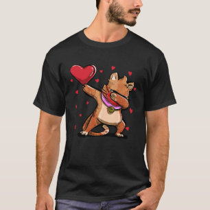 T-shirt Chat qui fait dab avec masque facial coeur Costume