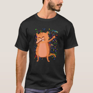T-shirt Chat qui fait dab Party Confetti Animal Propriétai