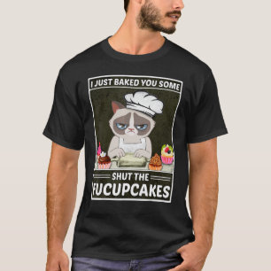 T-shirt Chat qui fait de la pâtisserie Je viens de vous f