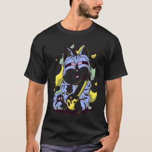 T-shirt chat qui fume un bong