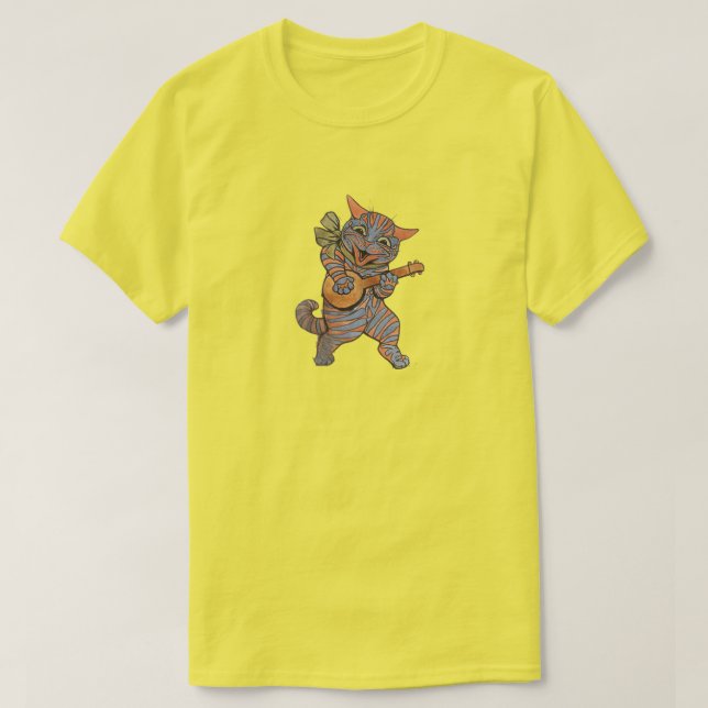 T-shirt Chat qui joue du banjo (Design devant)