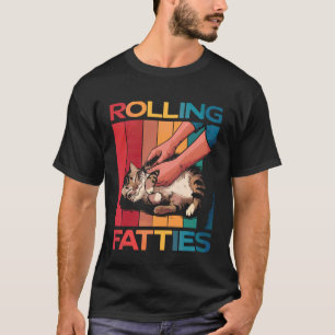 T-shirt Chat qui roule Gros chats Chaton Chat grassouillet