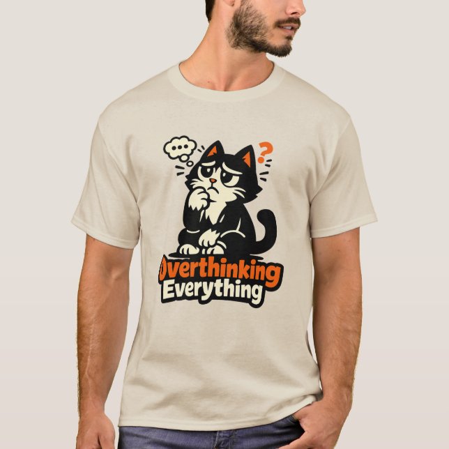 T-shirt Chat qui rumine tout (Devant)