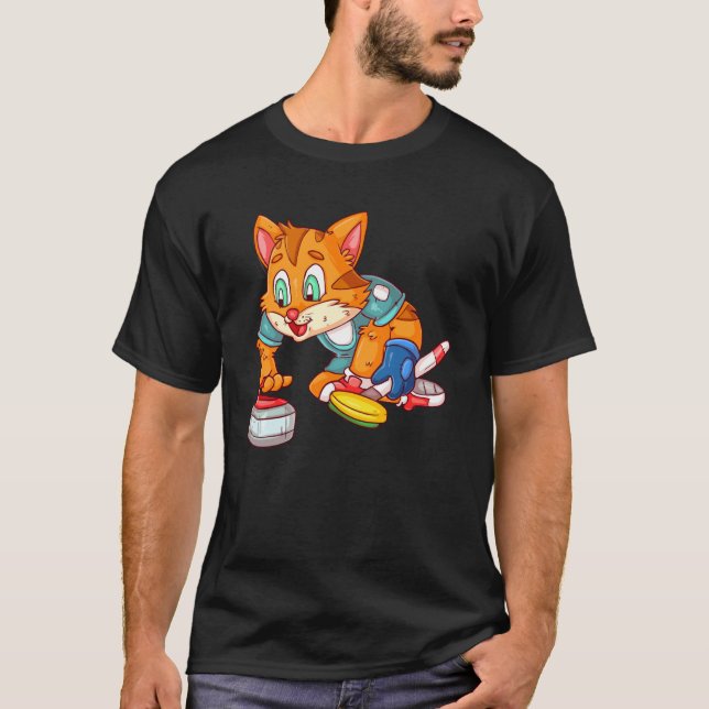 T-shirt Chat qui se roule (Devant)