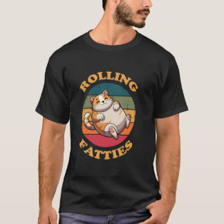 T-shirt Chat qui se roule en boule