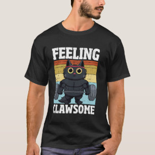 T-shirt Chat qui se sent génial drôle gym incroyable chat