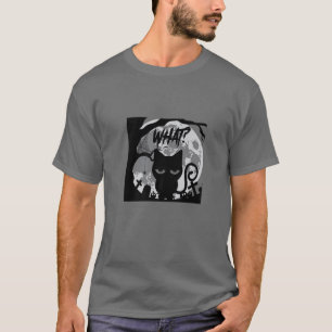 T-shirt Chat Quoi ? Chat Chaton Mortel Drôle Dans Le Cimet