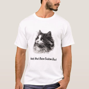 T-shirt Chat Ragamuffin Créez votre propre texte personnal