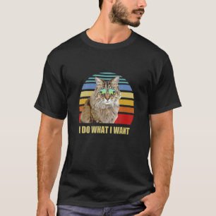 T-shirt Chat Ragamuffin Je Fais Ce Que Je Veux Chat
