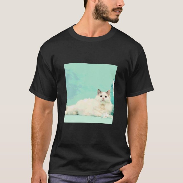 T-shirt chat ragdoll_001 (Devant)