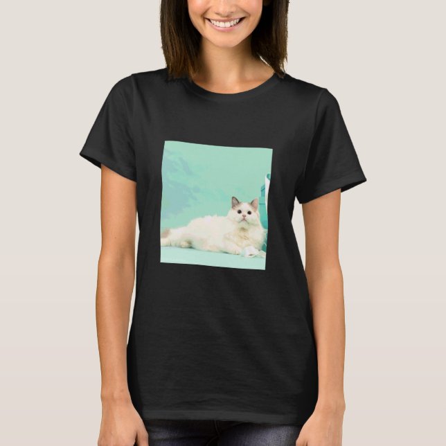 T-shirt chat ragdoll_001 (Devant)
