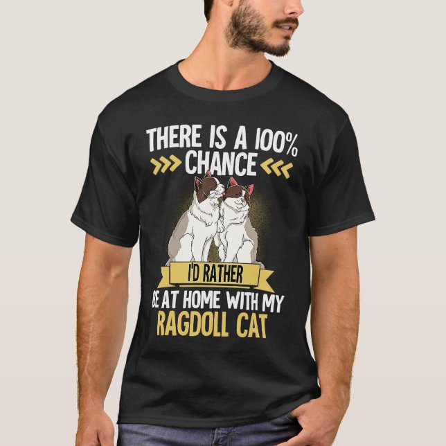 T-shirt Chat Ragdoll  1 (Devant)