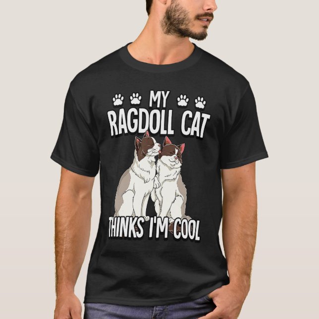 T-shirt Chat Ragdoll  9 (Devant)
