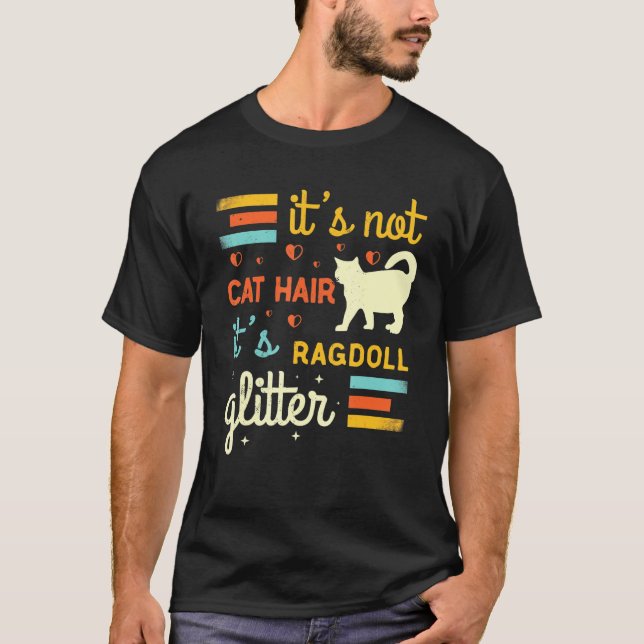 T-shirt Chat Ragdoll Chat Bouchon Sac Poupée Chat Propriét (Devant)