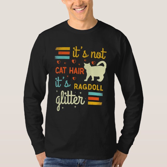 T-shirt Chat Ragdoll Chat Bouchon Sac Poupée Chat Propriét (Devant)