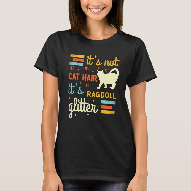 T-shirt Chat Ragdoll Chat Bouchon Sac Poupée Chat Propriét (Devant)