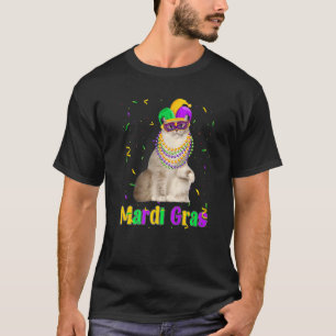 T-shirt Chat Ragdoll Mardi Gras Meowdi Gras Masque de Chat