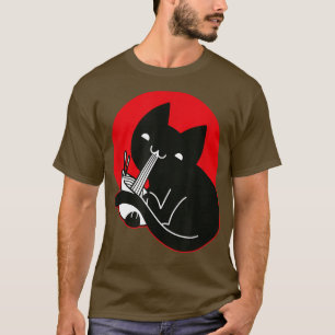 T-shirt Chat Ramen Anime nouilles Kawaii Japonais Japon Sk