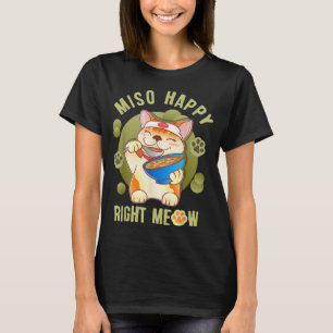 T-shirt Chat Ramen Japonais de Style Vintage Kawaii