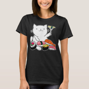 T-shirt Chat Ramen Japonais de Style Vintage Kawaii