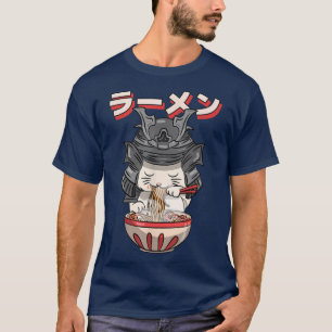 T-shirt Chat Ramen Japonais Kitty Kawaii Anime Neko Noodle
