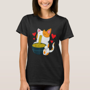 T-shirt Chat Ramen Jour de la Saint-Valentin Japonais