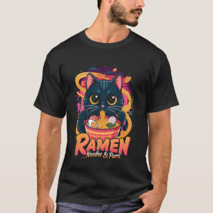 T-shirt Chat Ramen - Nouilles & Ronrons