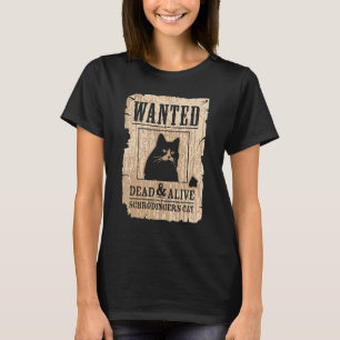 T-shirt Chat Recherché mort et vivant