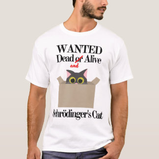 T-shirt Chat Recherché mort et vivant de Schrödinger