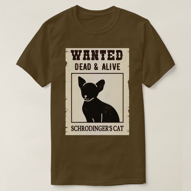 T-shirt Chat Recherché mort vivant I (Design devant)